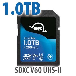 1TB OWC Atlas Pro SDXC V60 UHS-II Memory Card