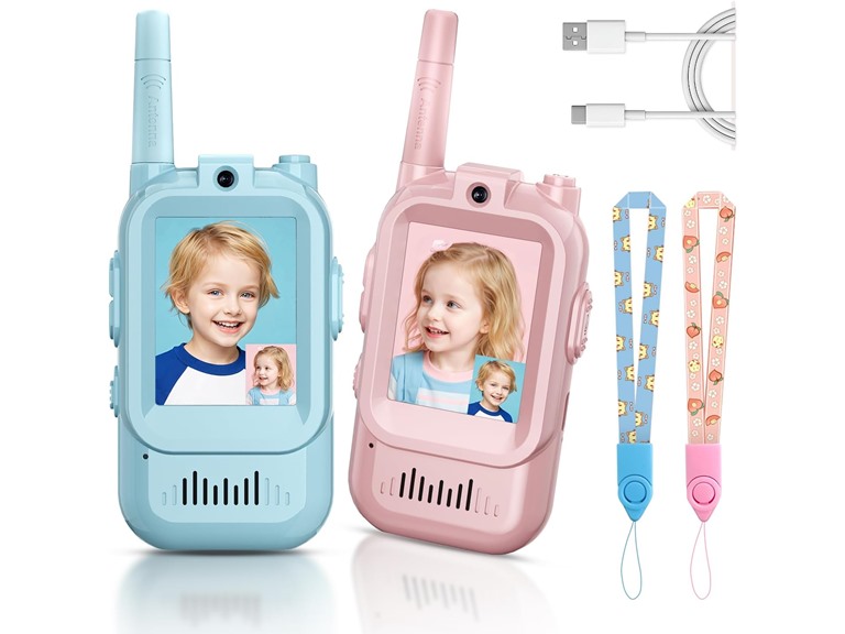 (2 Pack) Long Range Video Walkie-Talkie