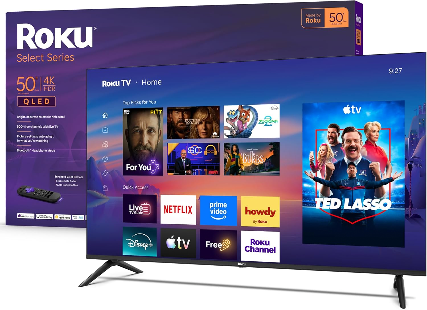 50" Roku QLED Smart TV