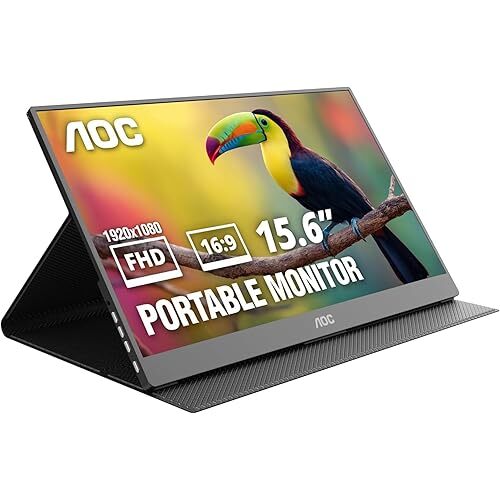 AOC 16T20 15.6" 1080p 60Hz Ultra Slim Smart Portable Monitor