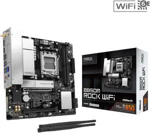 ASRock B850M Rock WiFi AM5 AMD B850 Micro ATX Motherboard