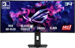 ASUS ROG Strix 34 inch UltraWide QHD 2K 1440P 280Hz G-Sync Compatible