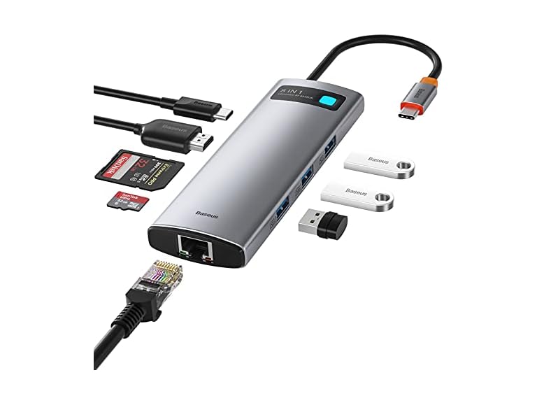 Baseus 8-in-1 USB C Hub Docking Station