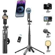Busdebon 53" Magnetic Phone Tripod with Rechargeable Remote