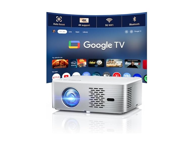 CiBest Google TV Projector 4K Support
