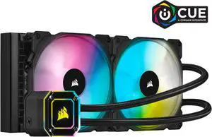 Corsair Hydro Series, iCUE H115i ELITE CAPELLIX, 280mm Radiator, Dual