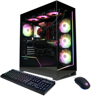 CyberpowerPC Gaming Desktop PC GM70928 AMD Ryzen 7 7800X3D 32GB DDR5 1TB