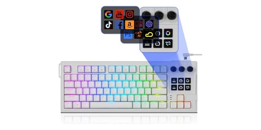 darkFlash K87PRO Mechanical Keyboard (White)