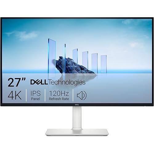 Dell S2725QS 27" 3840x2160 120Hz Plus 4K Monitor with Built-in Speakers