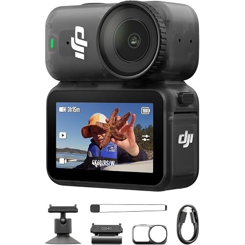 DJI Osmo Nano Standard 4K Wearable Camera Combo (128GB) with 1/1.3" Sensor