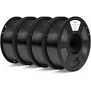 Elegoo PLA+ 3D Printer Filament (1.75mm, Black, 4kg)
