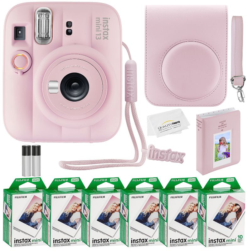 Fujifilm Instax Mini 13 Instant Camera, 60 Photo Prints, Photo Album, Case