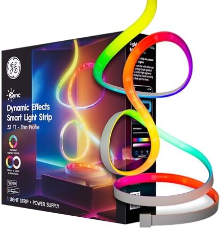 GE Cync Dynamic Effects Indoor Smart LED Light Strip (32')