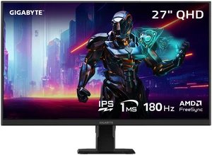 GIGABYTE 27" QHD 2K 1440P 180hz IPS with AMD FreeSync Premium 1ms HDR