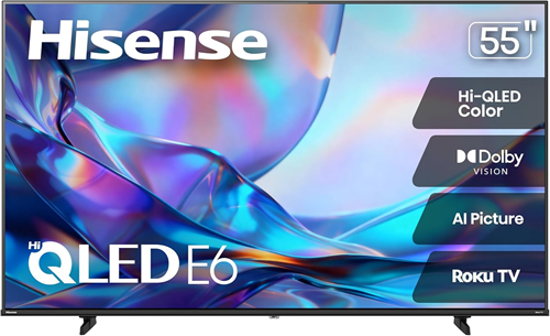 Hisense 55" Class E6SR Series Hi-QLED 4K UHD Smart Roku TV