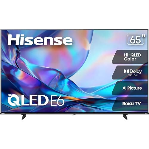 Hisense E6SR Series Hi-QLED 65" 4K UHD 60Hz Smart Roku TV