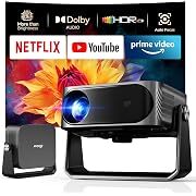 iSinbox 1080p Native 180-Degree Gimbal 4K Smart Outdoor Projector