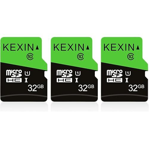 Kexin 32GB microSDHC Class 10 High Speed Memory Card (3-Pack)