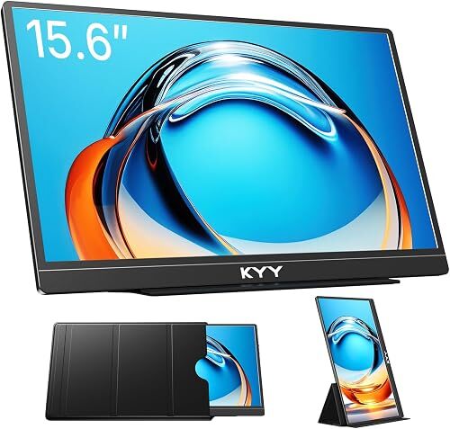 Kyy 15.6" 1080p IPS Portable Monitor with Smart Cover