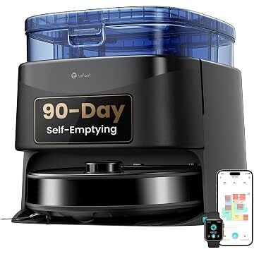 Lefant M3 Max 20,000Pa Suction 90-Day Self-Emptying Robot Vacuum and Auto