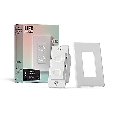 LIFX Smart Switch, In-Wall Wi-Fi Smart Touch Switch (White)