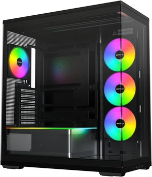 MONTECH TG3 Panoramic ATX Mid-Tower PC Case, Pre-Installed 360mm ARGB