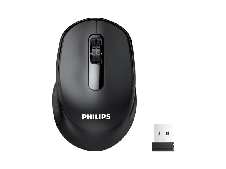 Philips Wireless Mouse,2.4G&BT5.2/3.0