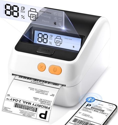 Phomemo RFID Auto Size Detection Shipping Label Printer with Screen
