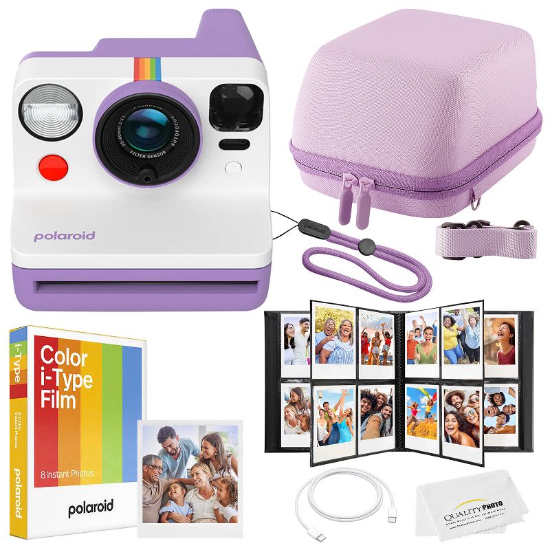 Polaroid Now Instant Camera Bundle - Film, Case, Album & Quality Photo