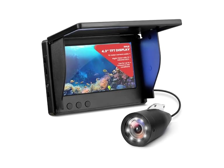 Pyle 4.3in Portable Fishing Camera Monitor