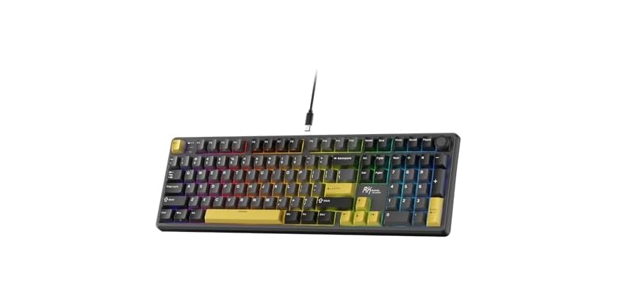 RK ROYAL KLUDGE X104 Wired Full Size Gaming Keyboard