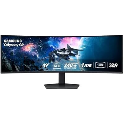 Samsung 49" Odyssey G9 5120x1440 240Hz 1000R Curved Monitor
