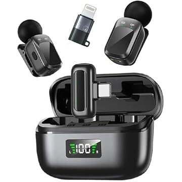 Snapgear Mic Mini Wireless Lavelier Microphone Kit (USB-C or Lightning)