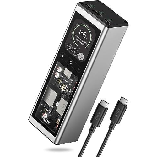 Talix 3-Port 140W 20000mAh Smart Display Portable Power Bank