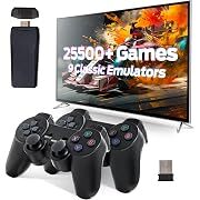 Trlonghho 4K 2.4GHz Retro Game Console Plug & Play for TV with 25500+