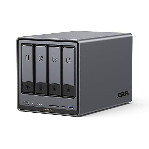 UGreen NASync DXP4800 Plus 4-Bay Desktop Network Attached Storage with 2x