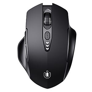 Uineer Tri-Mode Wireless Rechargeable Bluetooth Mouse (Black)