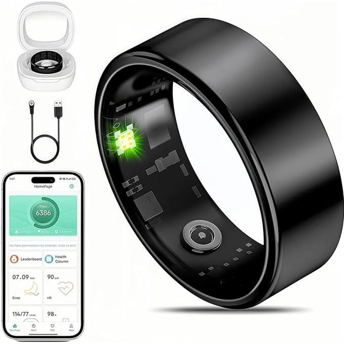 Unisex Health Tracker Smart Ring
