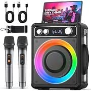 Vosoco All-in-One 15W Rechargeable Bluetooth Karaoke Machine with 2