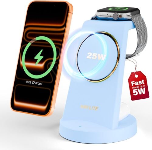 WayLite 3-in-1 25W Qi2 Magsafe Magnetic Wireless Charger