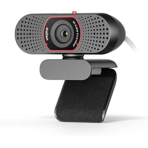 Wegear 4K Sony 1/2.55" Sensor USB-A 73-Degree FOV Webcam with Dual