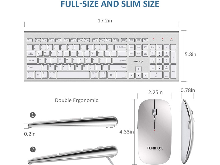 Wireless Keyboard & Mouse Dual System